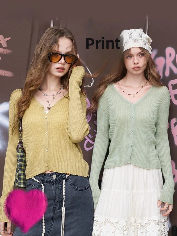 

Elfsa Women's Long Sve Knitted Slim Fit Cardigan Cloud irt V Ne Polyester Fiber Faion Design Autumn Winter Jaet