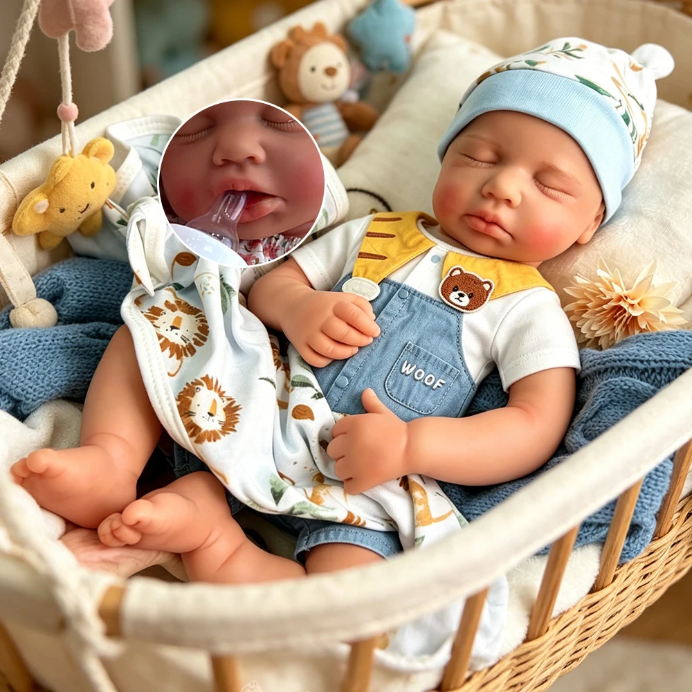 

20inch Silicone Reborn Baby Girl/Boy Loulou Realistic Full Body Fine Details Premium Doll For Movie Making