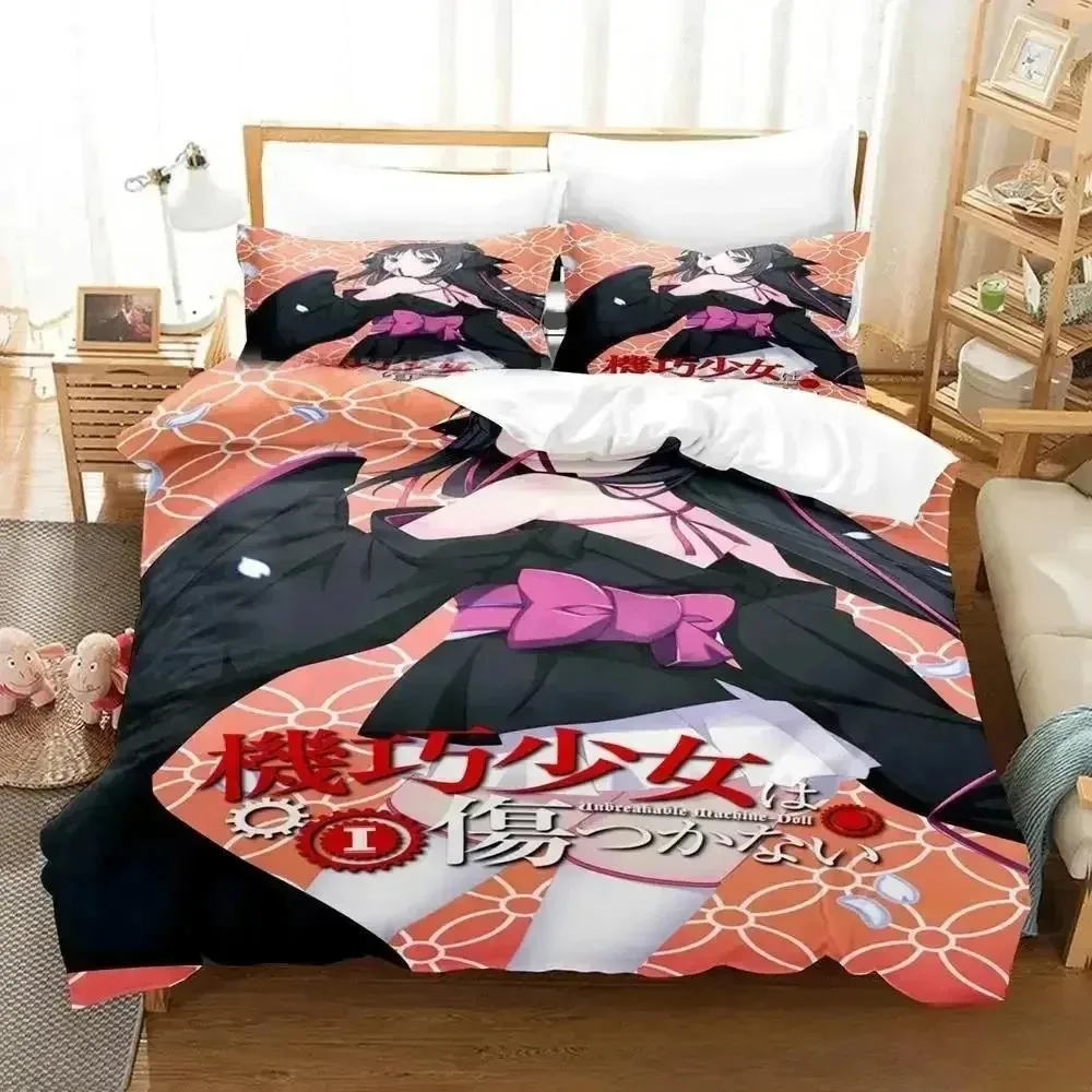 

Anime Unbreakable Machine-Doll 3D NEW Duvet Cover Pillowcase Bedding Set Adult Boy Girl Bedroom Decoration Single Double Large