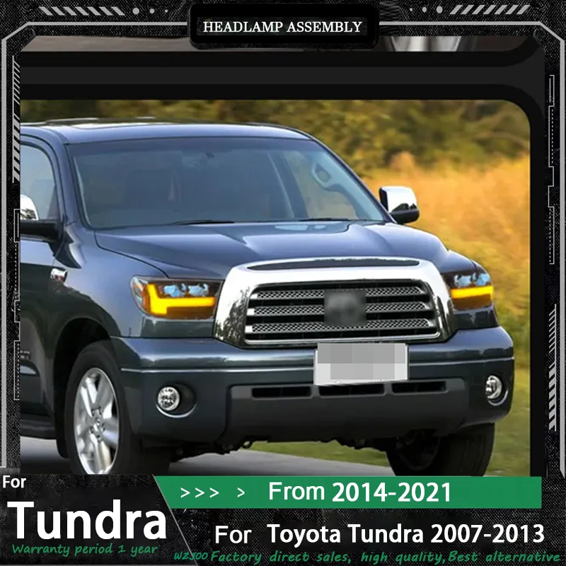 

LED HeadLights For Toyota Tundra Headlights 2014-2021 Tundra LED Projetor Headlamp Daytime Running Light Automotive Accessories