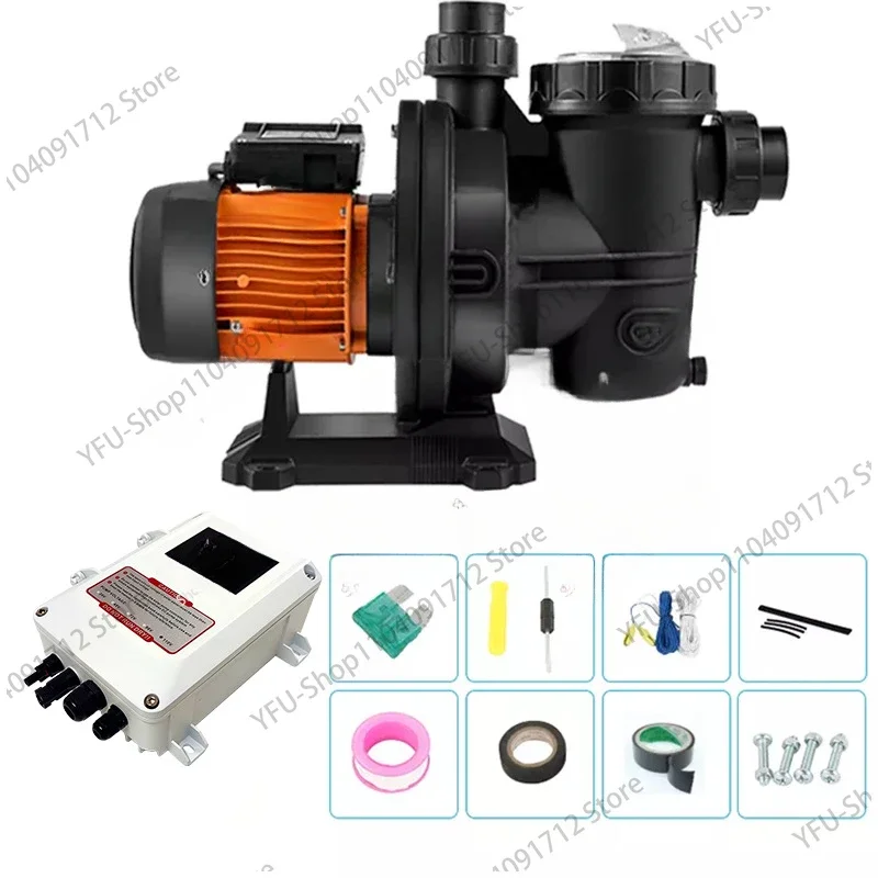 Solar Powered Swimming Pool Pump 500W 900W 1200W 48V 72V 75GPM 92GPM 136GPM Water Pump MPPT Controller for Pumping Water