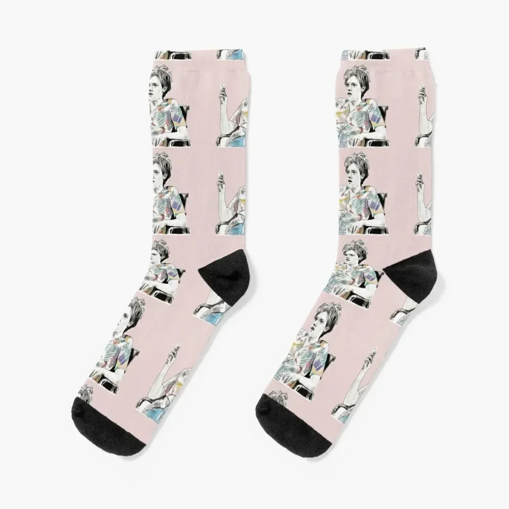 MS. RAFFERTY/ KATE MCKINNON - Graphite & Acrylic Drawing Socks kids Lots Men's Socks Luxury Women's