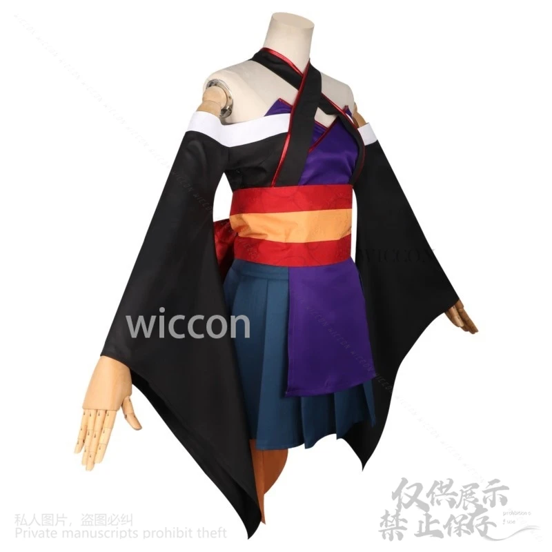 Murasame تأثيري أنيمي لعبة Senren * بانكا ثوب الكيمونو الياباني موحدة Jirai Kei الفتيات فستان مثير البدلة الباروكات @ edggy ^ # # تخصيص