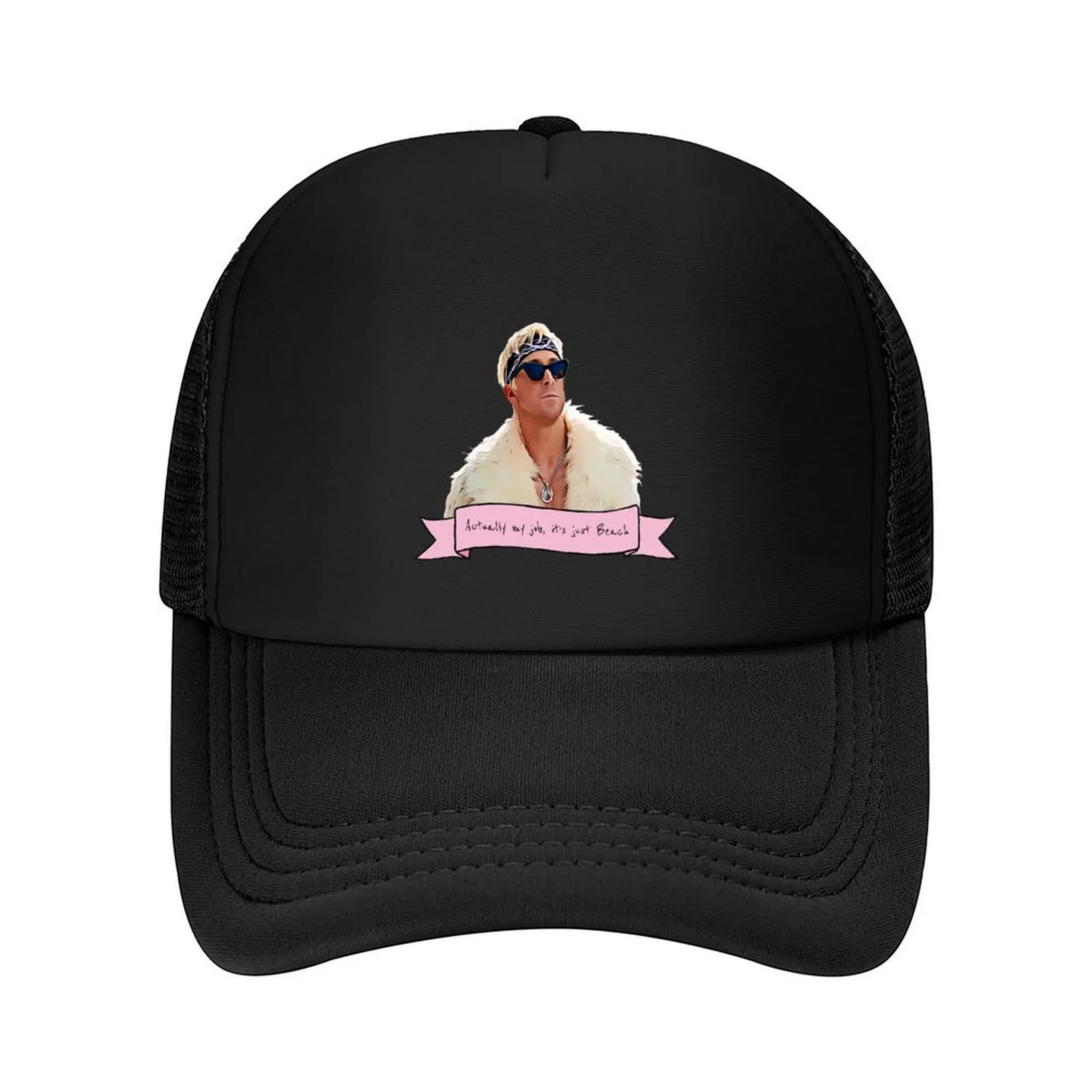

Ken My Job It's Just Beach Quote Baseball Cap Trucker Cap luxury caps western Hat Hat Baseball Cap Boy Women's