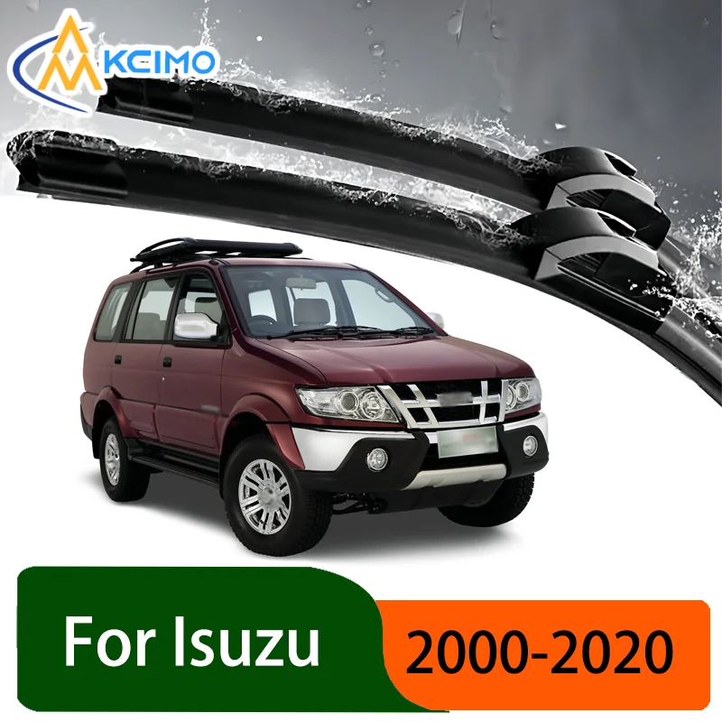 

Silent Black Front Rear Wiper Blades Set for Isuzu Panther TBR541 2000-2020 Auto Windscreen Windshield Window Wiper Accessories