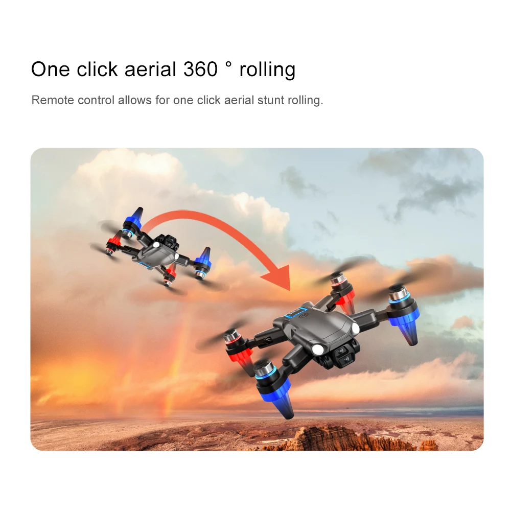 Brand+ M9 8K Drone Optical Flow Positioning Hover HD Dual Camera Switching 12.5cm Screen Remote Trajectory Flight Brushless Toy