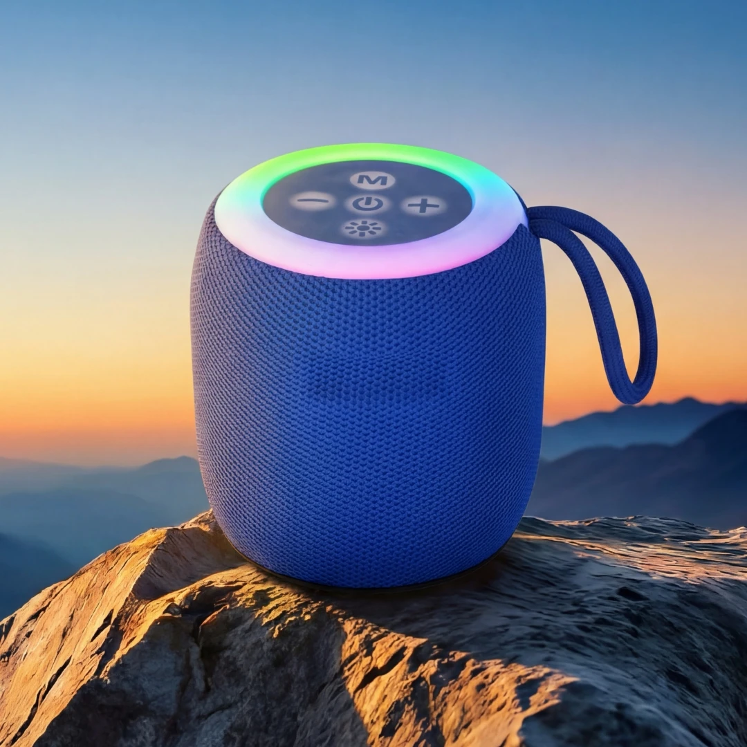 

Bluetooth-колонка, стерео, 5 Вт, громкий звук, портативные беспроводные колонки, мощный бас, световое шоу, подарки на день рождения для мужчин/подростков