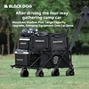 Naturehike BLACKDOG 접이식 접이식 카트(브레이크 휠 포함) 분리형 대용량 유틸리티 왜건 야외 캠핑 트롤리 3