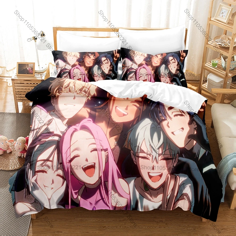 

ALIEN STAGE Duvet Cover + 2 Pillowcases Popular Musical Animation Ivan Mizi Print Bedding Set Soft Fabric Bedroom Decor Anime