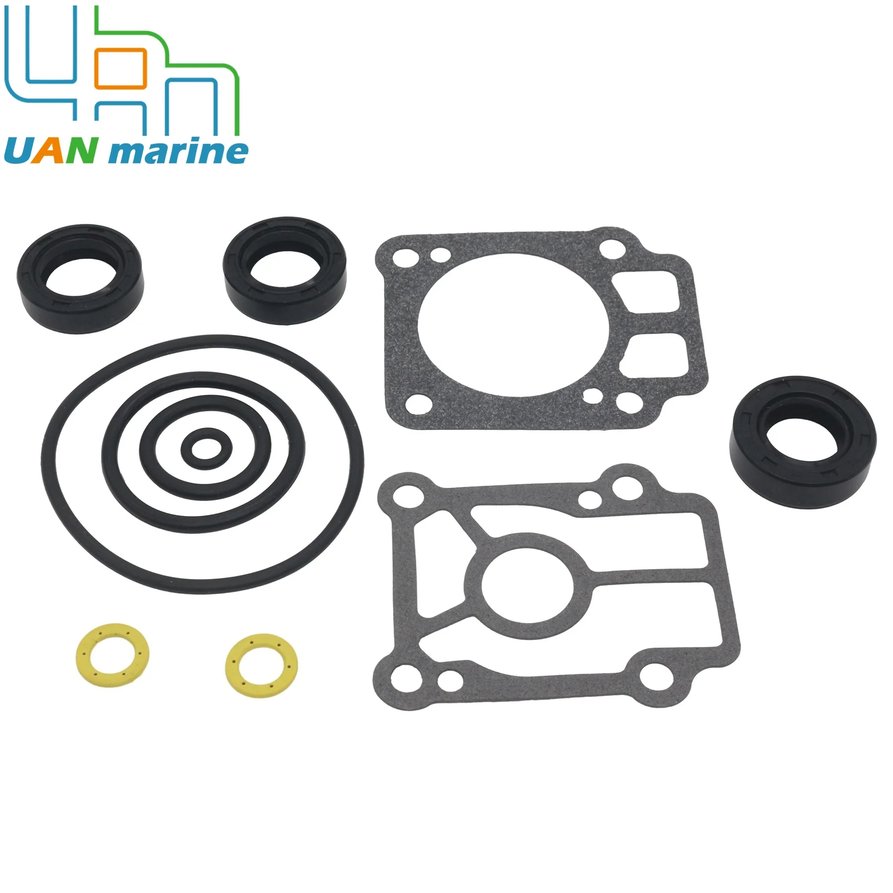 

Комплект уплотнений нижней части 346-87321-6, совместимый с двигателями Tohatsu Nissan NS25C3, NS30A3, 25 л.с., 30 л.с., 346-87321-5, 18-74611