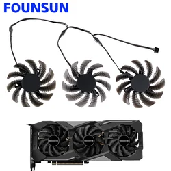 78MM T128010SU Cooling Fan For Gigabyte GTX 1660 Super Ti RTX 2060 2070 2080 RX 5500 5600 5700 XT Graphics Card PLD08010S12HH