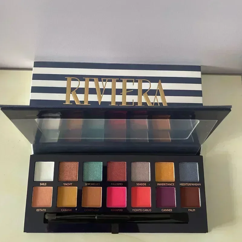 Klassische 12 Farben natürliche matte Lidschatten wasserdichte Palette schimmern Lidschatten