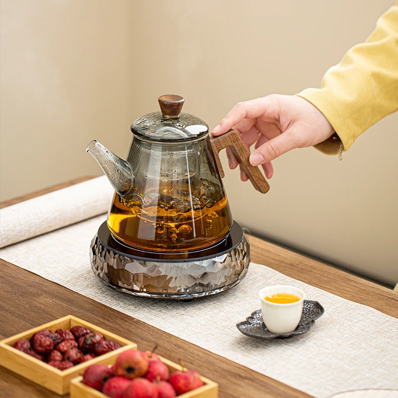 Furnace tea making crystal electric ceramic stove household set high temperature resistant glass pot kettle silent tea maker