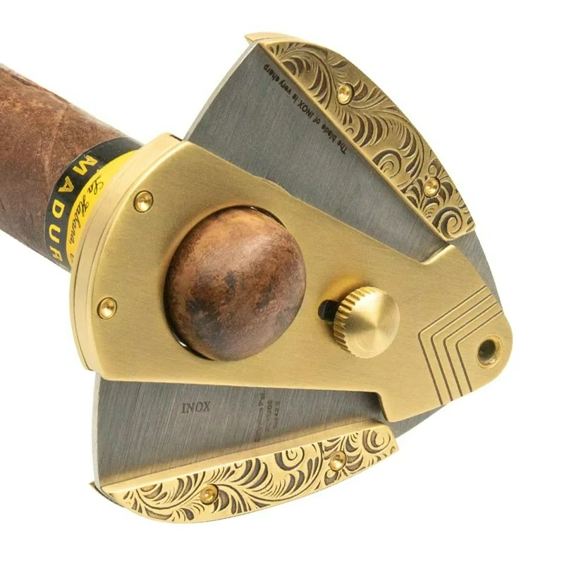 Tagliasigari Accessori per sigari Tagliasigari portatile da viaggio per sigari in acciaio inossidabile