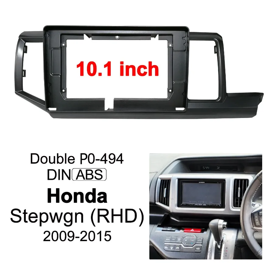 10 Inch Car Radio Android MP5 Player Casing Panel Frame 2 Din Head Unit For Honda STEPWGN 2009-2015