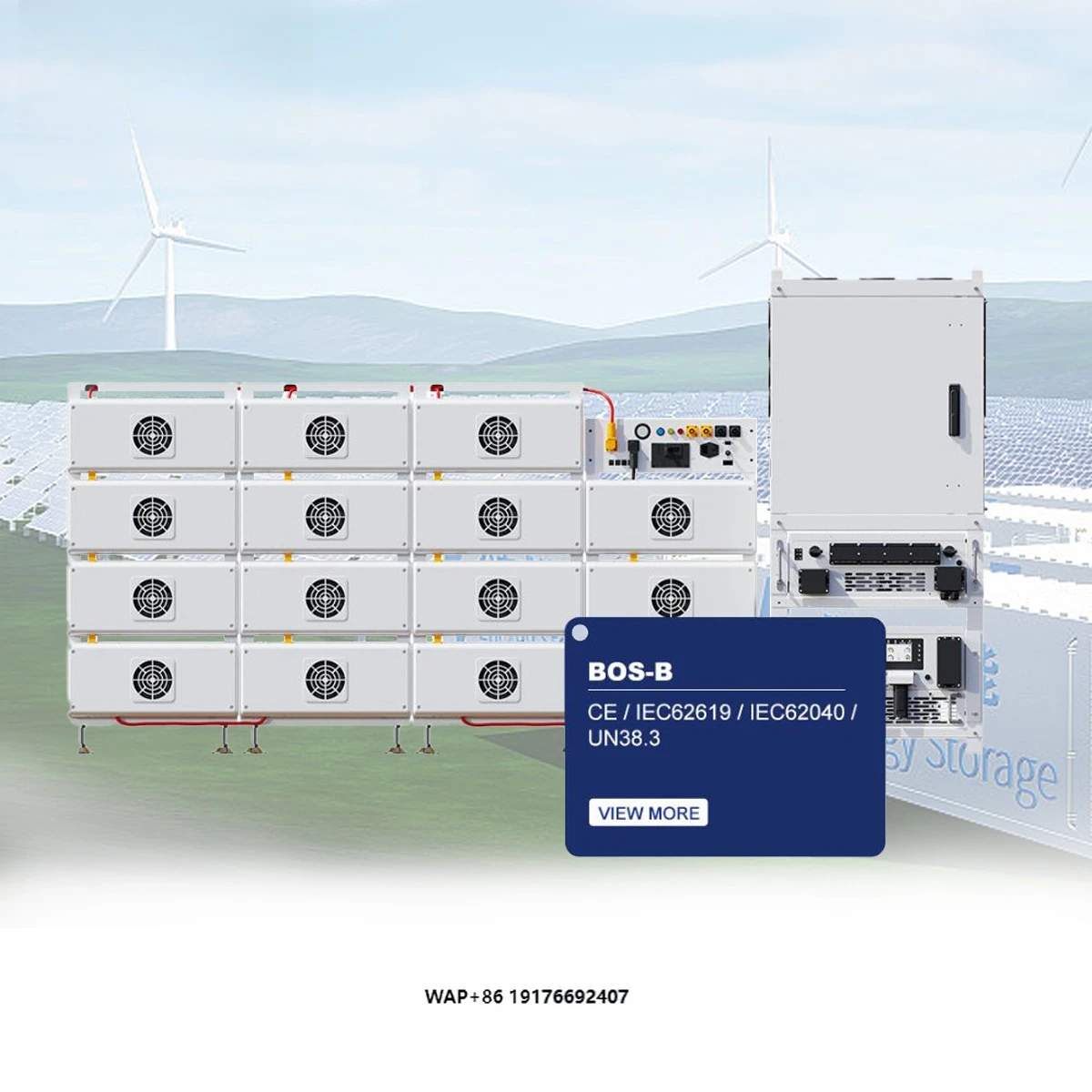 

Deye BOS-B-215 High Voltage ESS LiFePO4 Battery Pack Container 215kWh with BMS for Energy Storage System