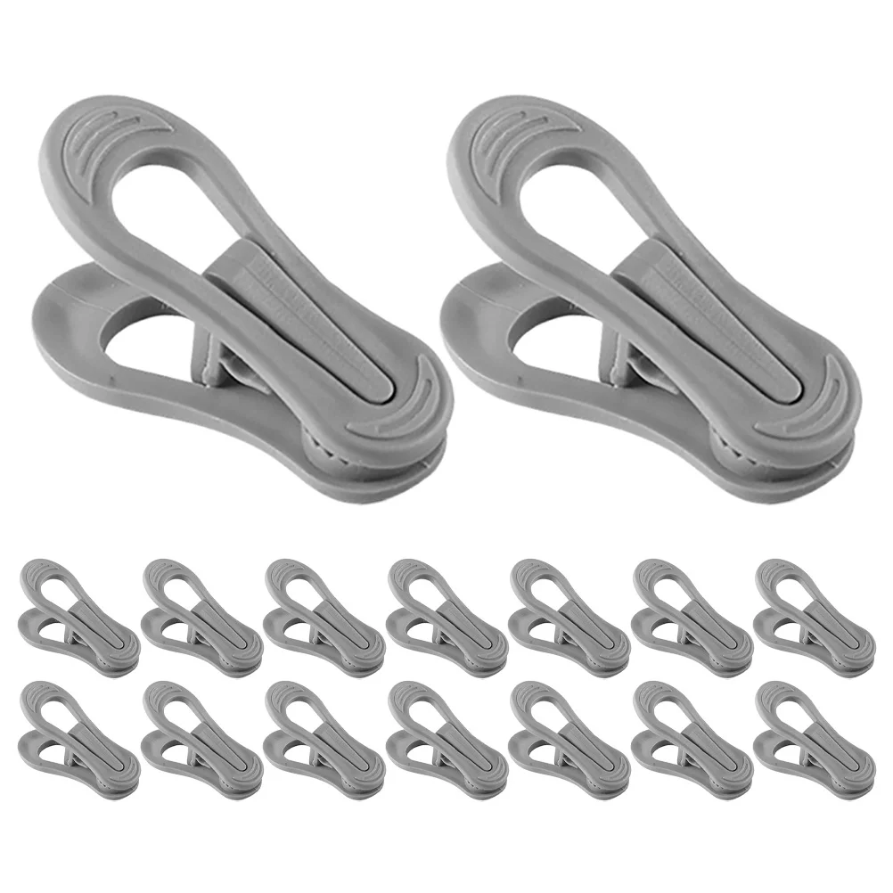 

30Pcs Laundry Clips Wind-Proof Large Plastic Clothespins Multi-Purpose Clothes Pins Quilt Holder Clamps Clothesline Clips