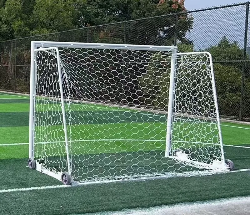 Marco de aluminio para juegos al aire libre de 3*2M con ruedas, portería de fútbol sala para entrenamiento