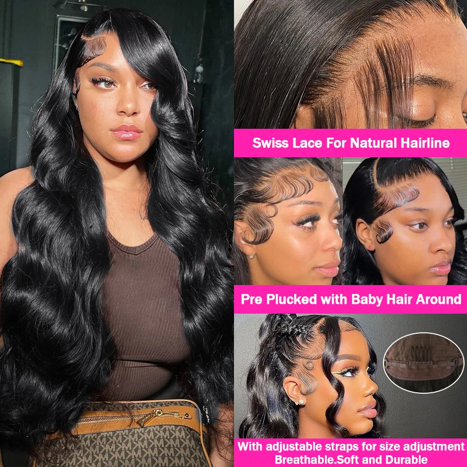 40 Inch Body Wave 13x6 Hd Lace Frontal Wig Human Hair 13x4 Hd Pre Plucked Lace Wigs For Women Brazilian 360 Lace Front Hair Wigs