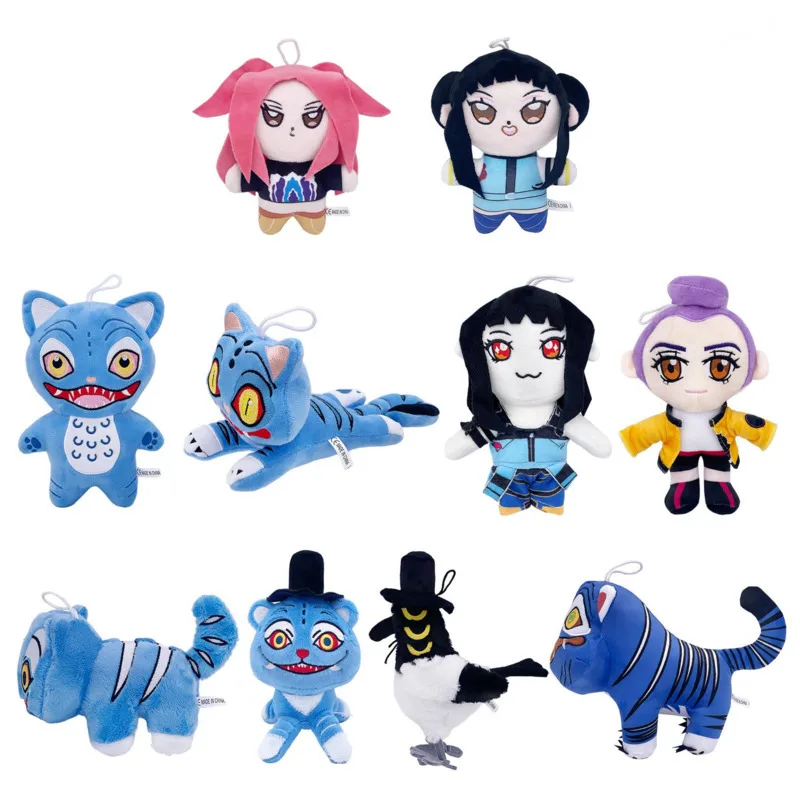 Anime nuevo Kpop Demon Hunters colgante muñeco de peluche juguete de dibujos animados lindo suave Rumi Mira Zoey muñecos de peluche juguete periferia para regalo de chico