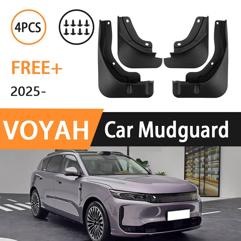 

4PCS Mudflaps For Voyah Free+ 2025 Mudguard Splash Guard Special Guard Splash Wheels Parts Wheels Parts Auto Accessories