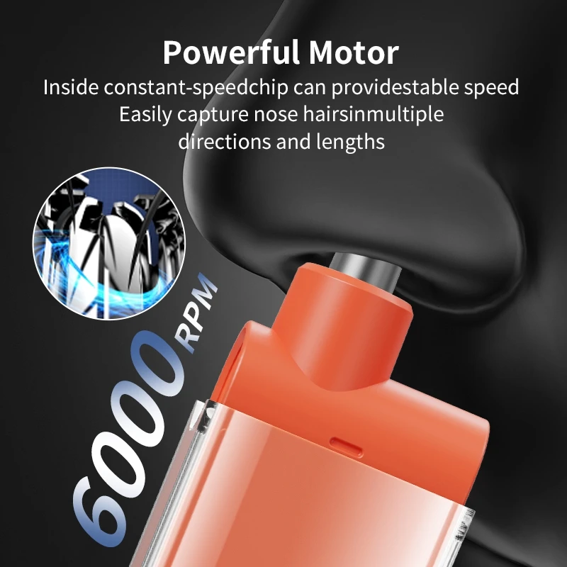 ماكينة تشذيب شعر الأنف للاستخدام المنزلي، شفرة قابلة لإعادة الشحن تدوم طويلاً، أداة غسل وتنظيف الأنف الجديدة 2025