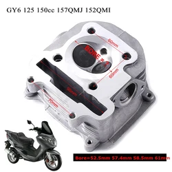 GY6 Cylinder Head Motorcycle Parts GY6 150 Cylinder Head Moped Scooter GY6 125 150cc 157QMJ 152QMI Engine Chinese Scooter