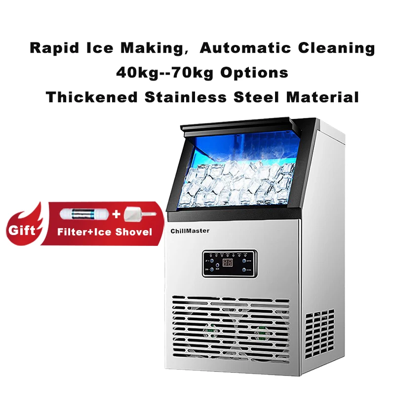 ChillMaster CM-60 Automatic Cube Table Frost Ice Maker Machine Crystal Making Cubes Trade