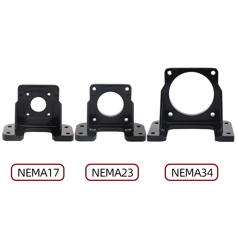 1pcs Aluminum  step servo motor bracket / horizontal mounting motor base for NEMA 17/23/34 motor Thickened material