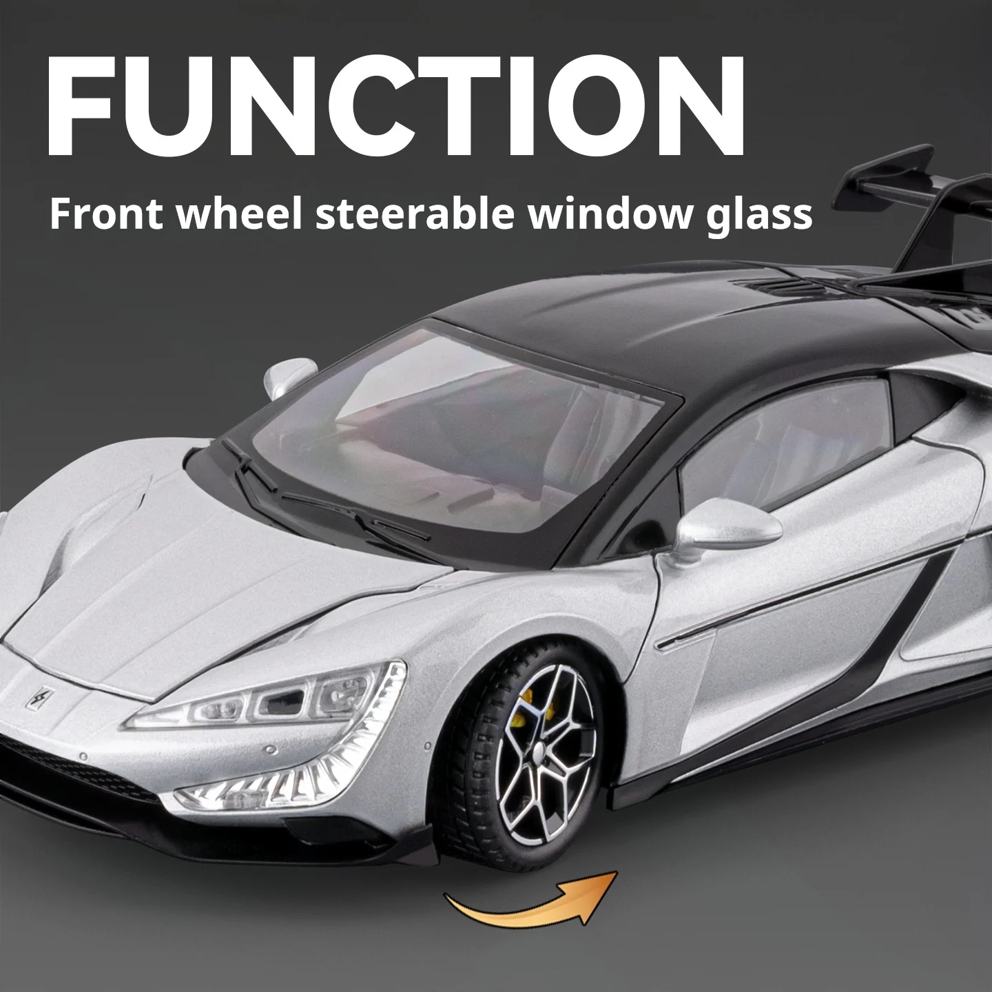 1/24 Bilancia Nuova Energia Yuangwang U9 Pressofuso In Lega Modello di Auto d'epoca Suono Luce Tirare Indietro Regalo Del Capretto Raccogliere Ornamento Consigliato