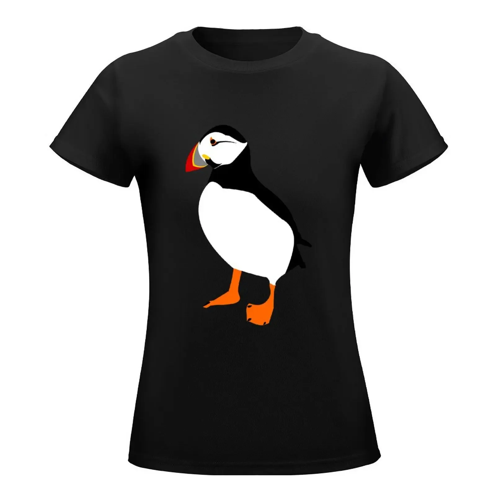 Farne Island Puffin #2 T-Shirt Blouse Short sleeve tee Female clothing Woman T-shirts
