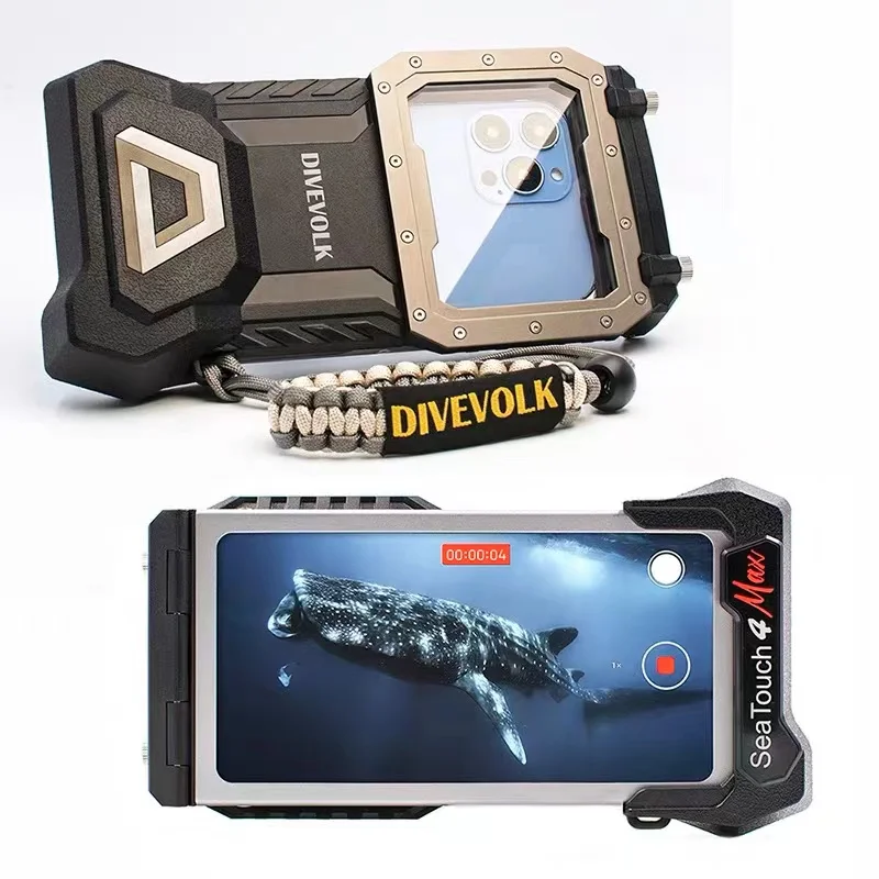 Imagem -02 - Divevolk-case Impermeável de Habitação de Mergulho Capa Subaquática Fotografia Seatouch Max 60m Iphone 14 13 12 Series Samsung