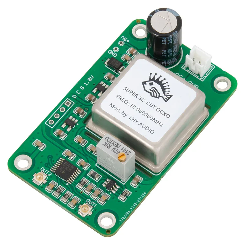 Audio 10 MHz 25 MHz frequentie twee-weg uitgang OCXO thermostatische kristaloscillator klok board upgrade netwerkkaart