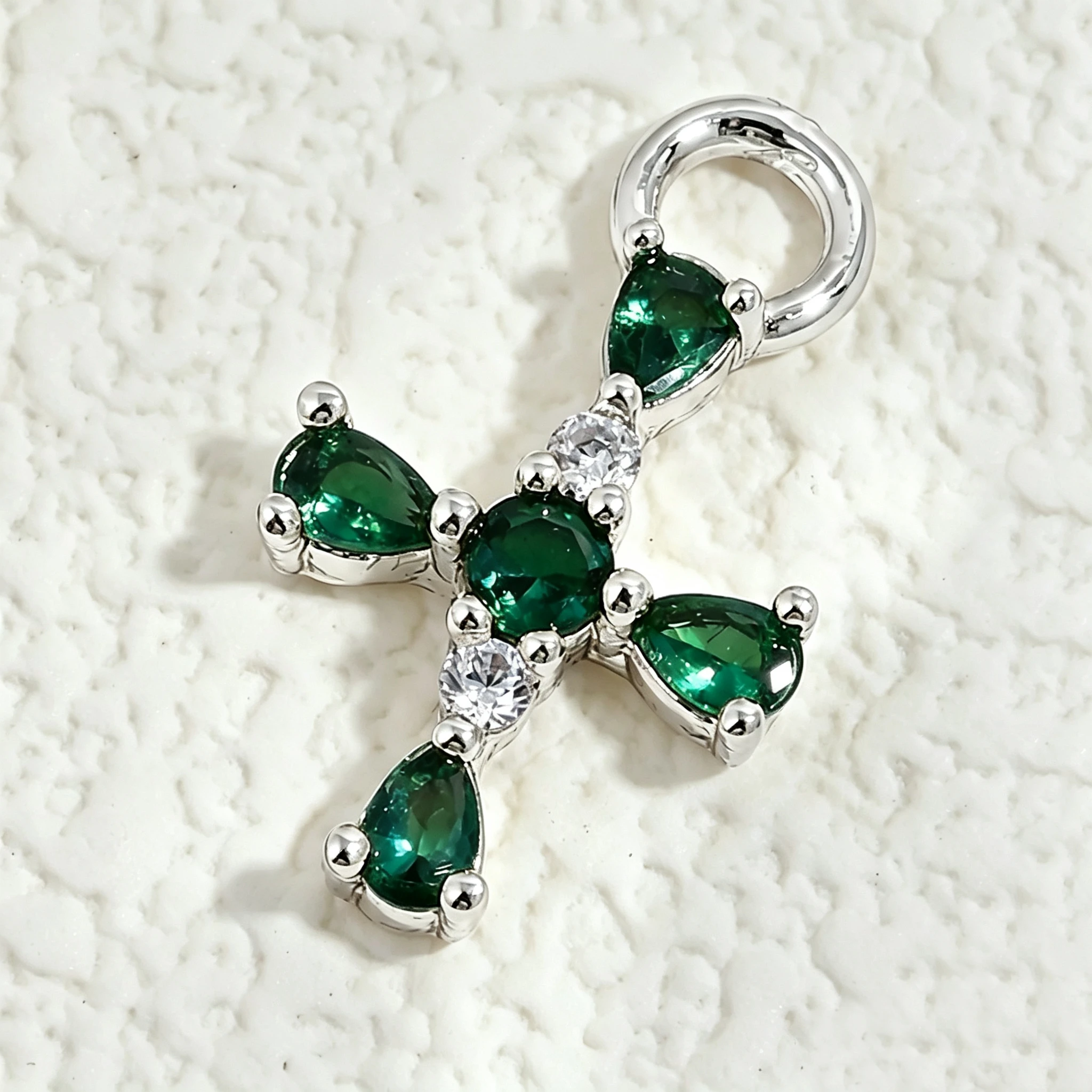 Exquisite Kompakte Kreuzförmige Anhänger, Vergoldet mit Zirkonia, Messing-Schmuckzubehör für DIY Handgemachte Ohrringe: VD2379 – Detail 10