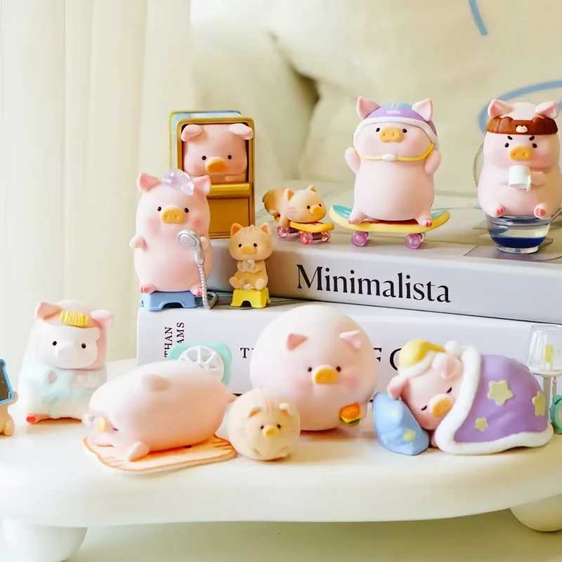 

Новая оригинальная слепая коробка Lulu Pig, связанная сумка-сюрприз, милый поросенок, аниме-фигурка, кукла, украшение для комнаты, коллекция, модель, игрушки, подарки