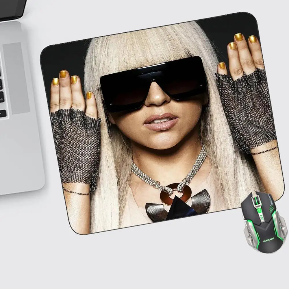 

Lady Gaga Mouse Pad Small Gaming Accessories Keyboard Computer Offices Desk Mat Pc Gamer Non-slip Rubber Mousepad