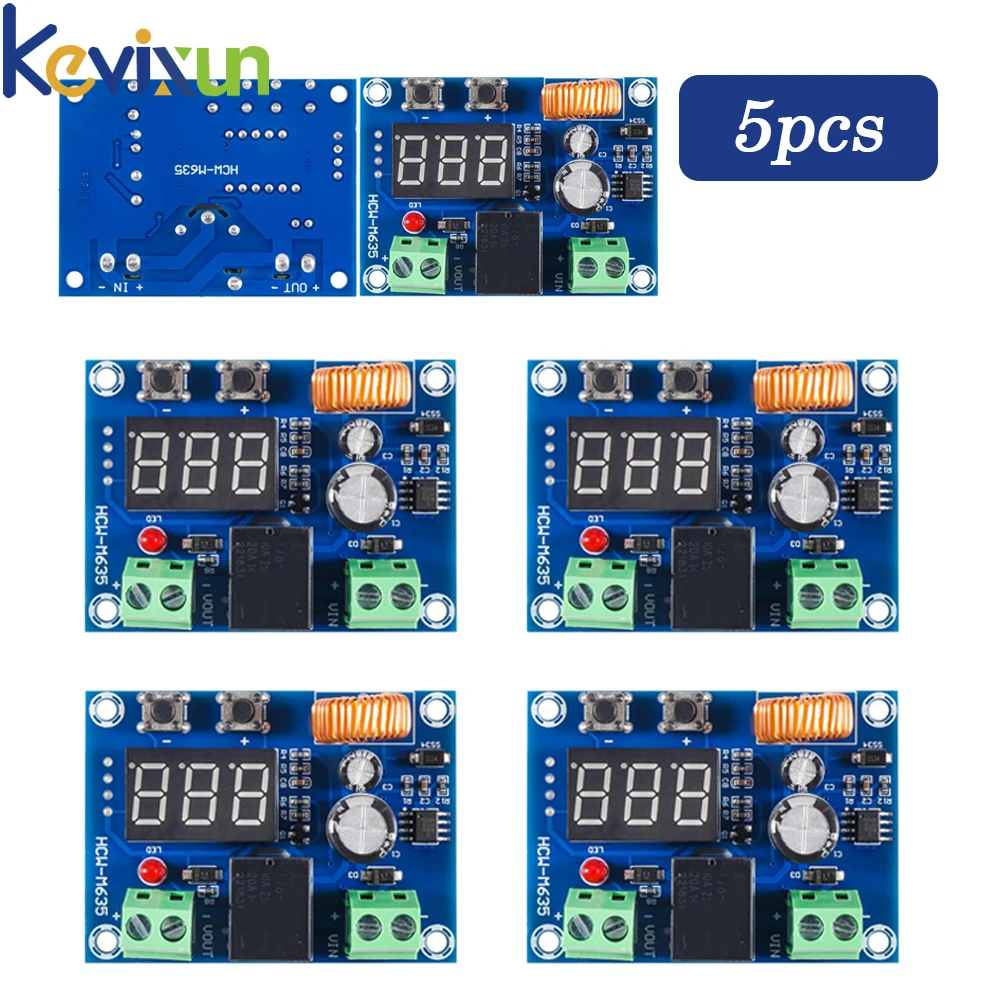 XH-M609 Laagspanningsschakelaar Afgesneden 12V 24V 36V Digitale LED Display Overontlading Beschermen voor 12-36V Lithiumbatterij