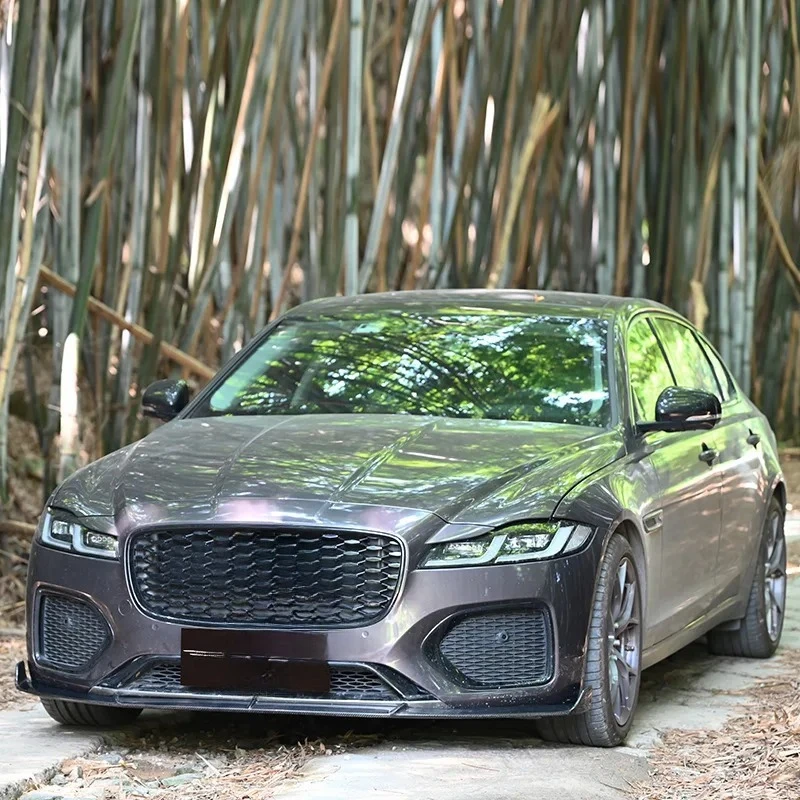 

Передняя губа из углеродного волокна для Jaguar XFL X260 2021-2023, новый небольшой комплект для переднего подбородка
