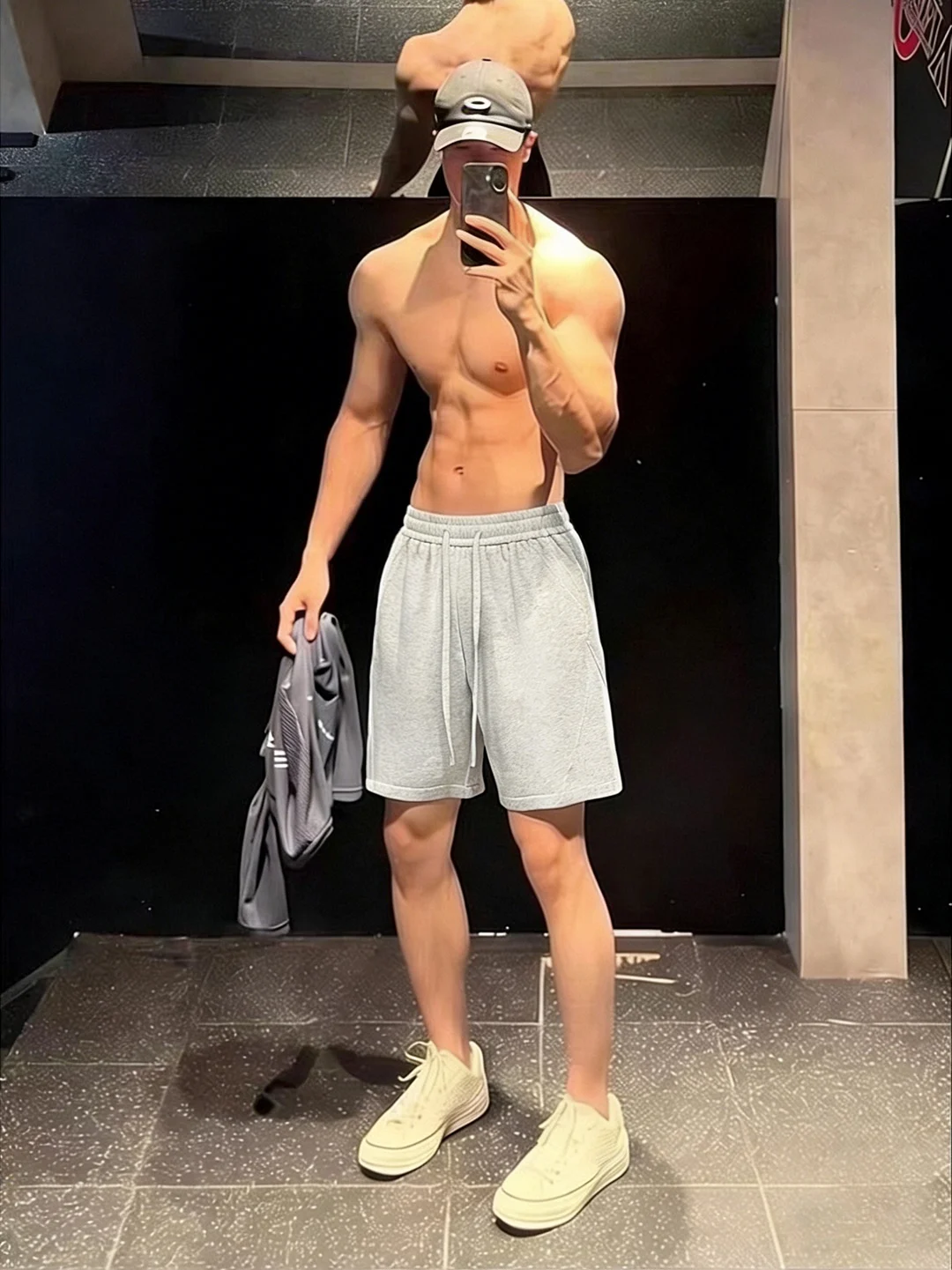 

Cleanfit Summer White ey Men's Baskeall Sport orts Qui Dry Thin below Knee Length Fitn Ciwalk Running orts