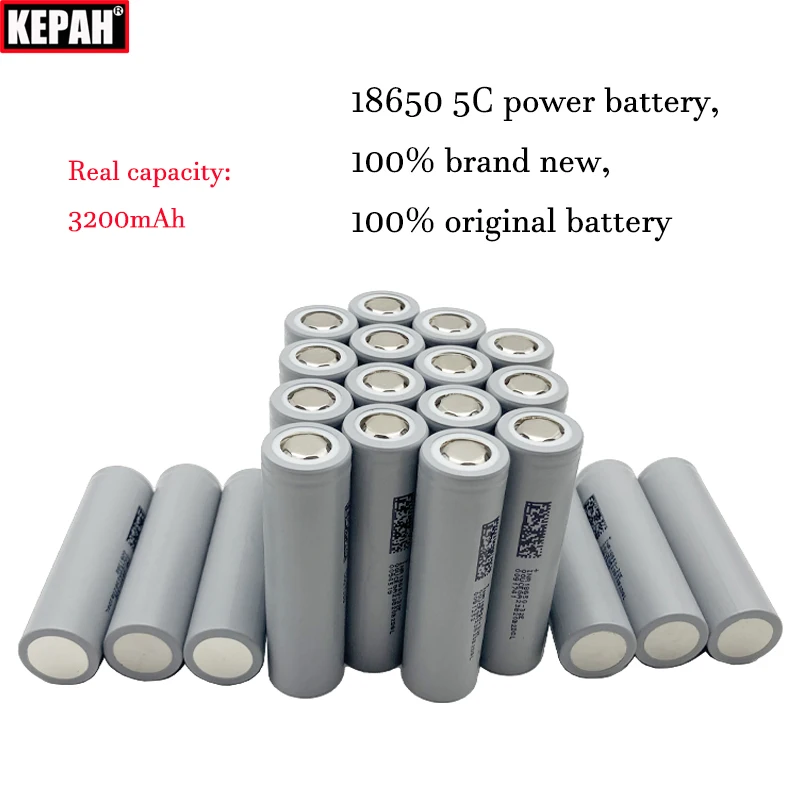 3.7V 3200mAh lithium battery, 100% Brand new original 5C power battery,Real capacity,18650 Capacity measuring,Assemblable cell