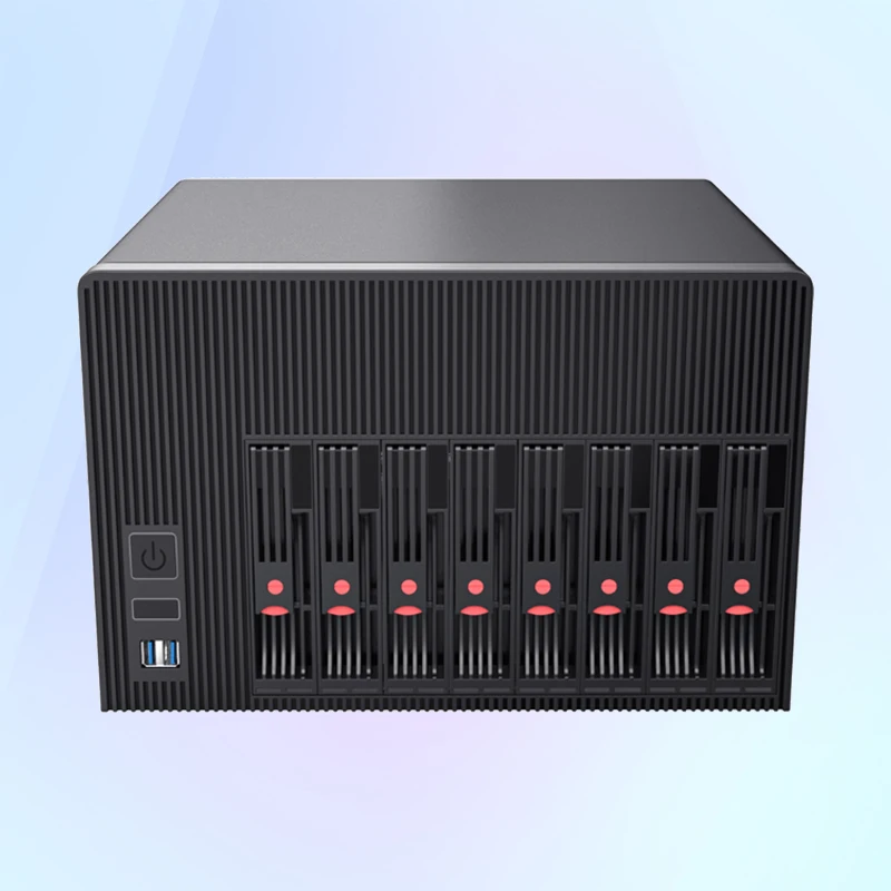 NAS C612Np 8-Bay Network Xeon E5 2650V4 Storage Server 2.5-Inch 3.5-Inch Hdd/Ssd Omv 6X2.5G Lan Truenas Freenas