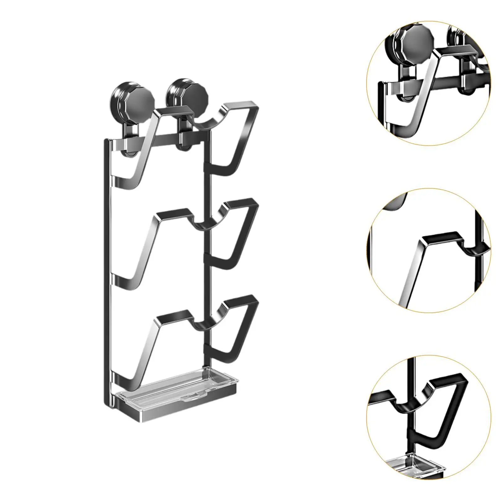 

Многоуровневая настенная подставка-органайзер для крышек, разделочных досок и форм для выпечки