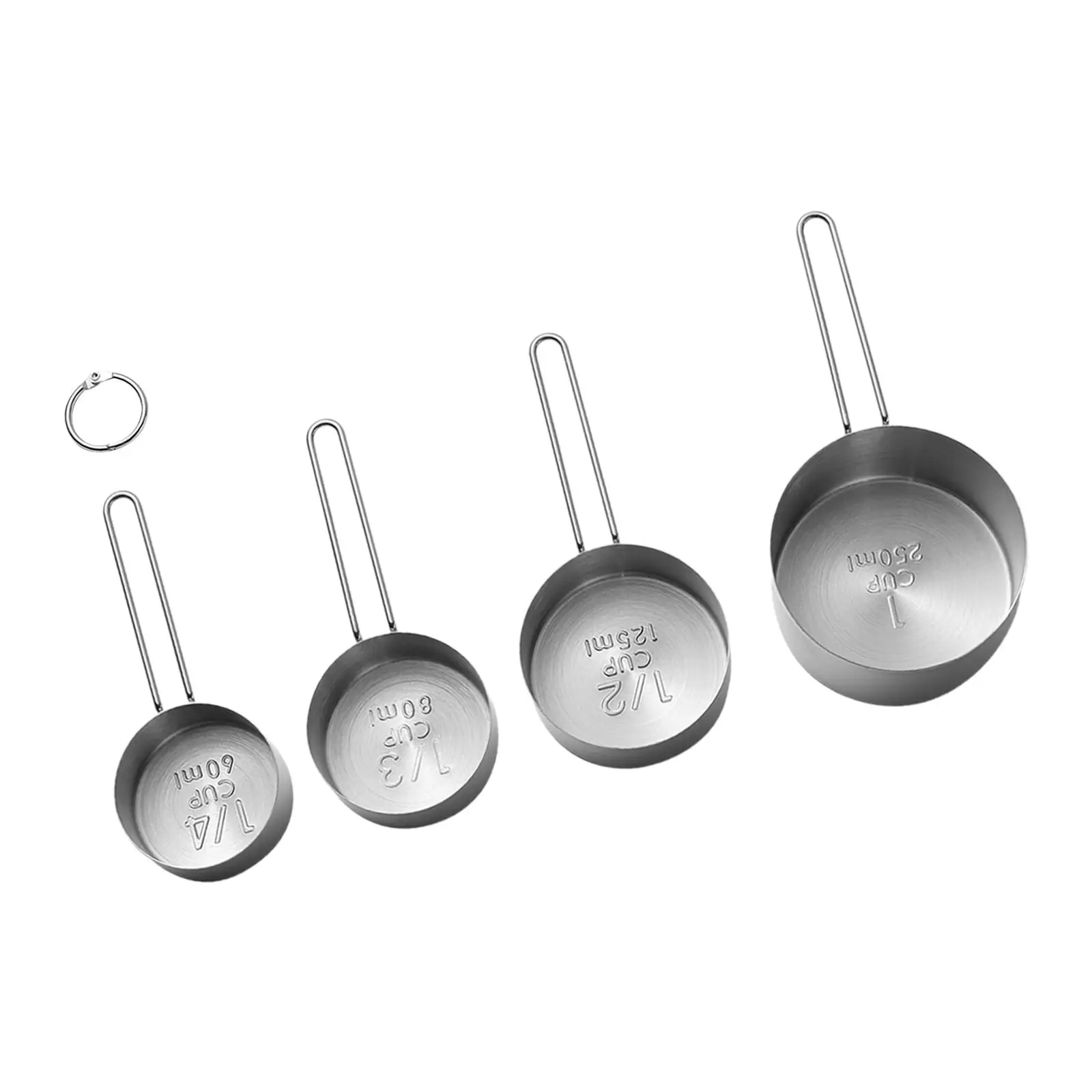 4Pcs Measuring Spoons Set Measuring Spoons 1 1/2 1/3 1/4 Teaspoon for Cafe Making Accessories Dry Liquid Food Bar Ingredients