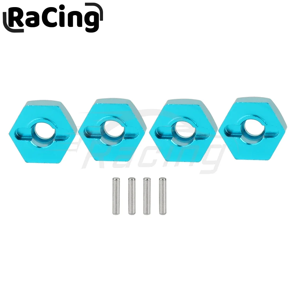 4Pcs Metal 12mm Wheel Hex Adapter for TT01 TT-01 TT02 XV01 TB-04 -01N 1/10 RC Car Upgrade Parts