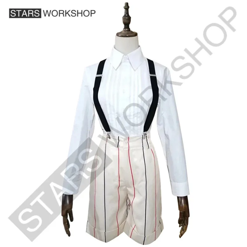 qq681Anime perros callejeros Bungou Yumeno Kyusaku disfraces Cosplay hombres mujeres abrigo camisa pantalones cortos calcetines uniforme Halloween carnaval fiesta