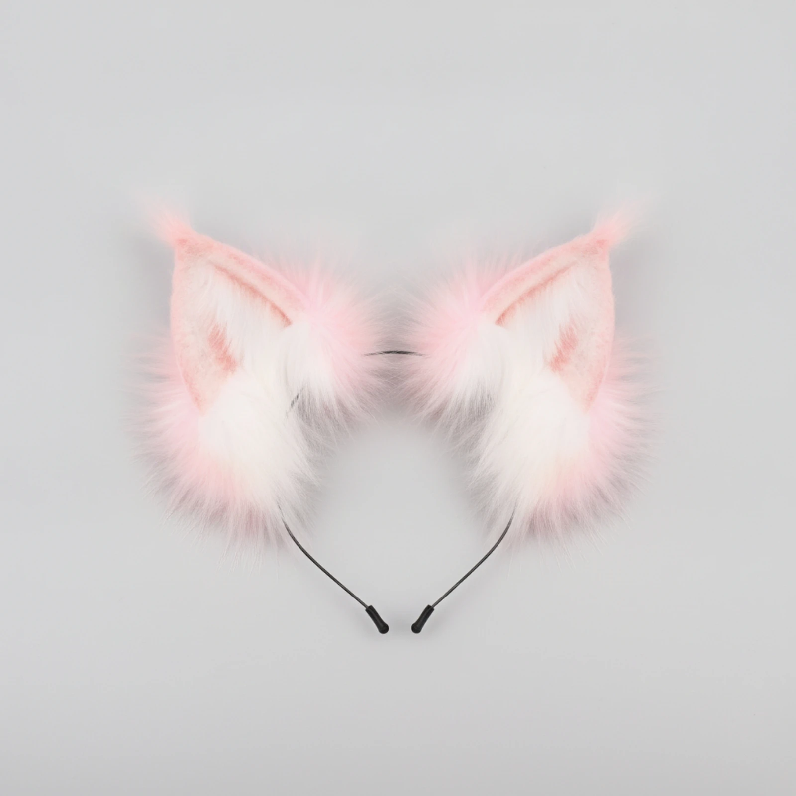 Cat-Ear Costume Headband Soft Costume Headband with Cat Ears Headwear Fuzzy Headdress One Size Fits Most for Cosplay Enthusiasts