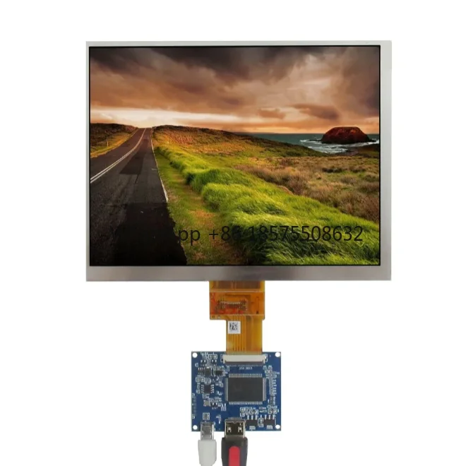 8 Inch IPS LCD Screen Display And Driver Control Board Mini HDMI-Compatible For DIY Lattepanda,Raspberry Pi PC Monitor