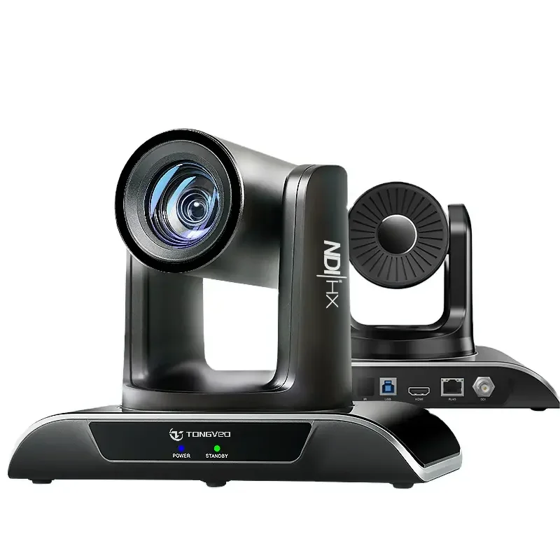 TONGVEO AI Auto Tracking PTZ Video Camera 30x NDI/3G-SDI/HD-MI/LAN/USB3.0 PoE FHD 1080P60FPS PTZ Camera for Live Streaming