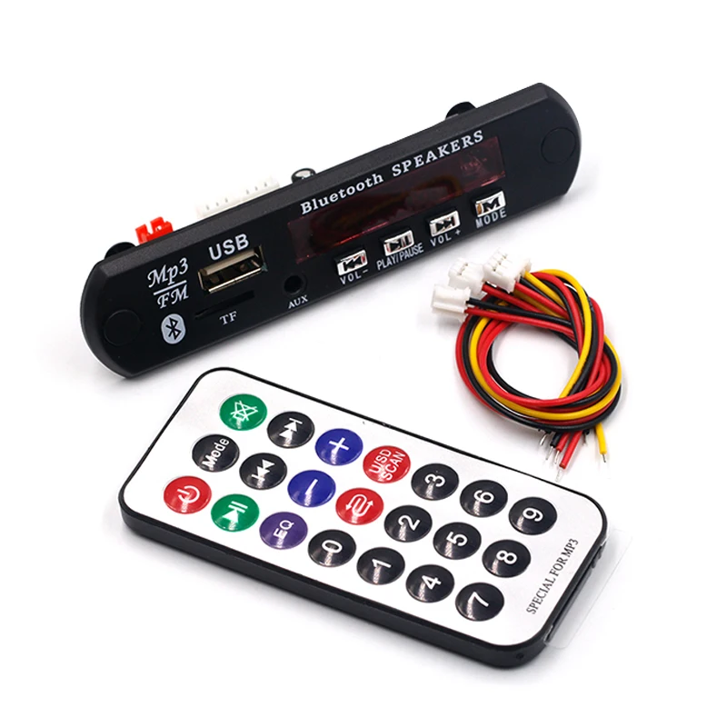 

Bluetooth Audio lossless plug-in board mp3 decoder hifi Fever 12 volt USB flash drive player DIY with remote control