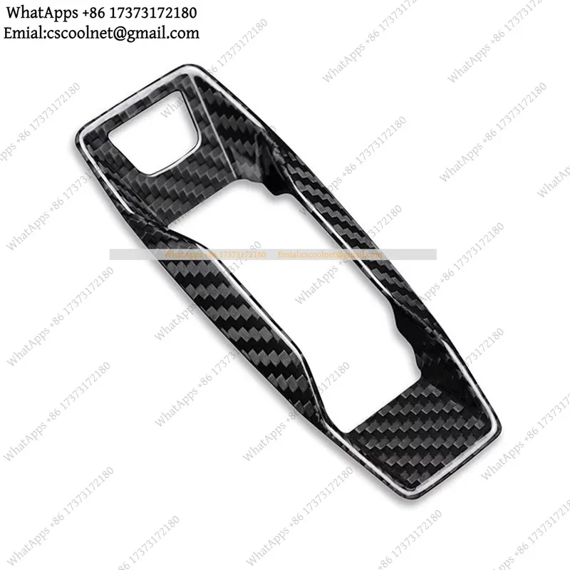 k06 For Audi A3 A5 A6 Q5 Q6 SQ5 SQ6 RS3 S E-Tron GT RS E-Tron GT 2025-UP LHD Gear Shift Trim Real Dry Carbon Fiber